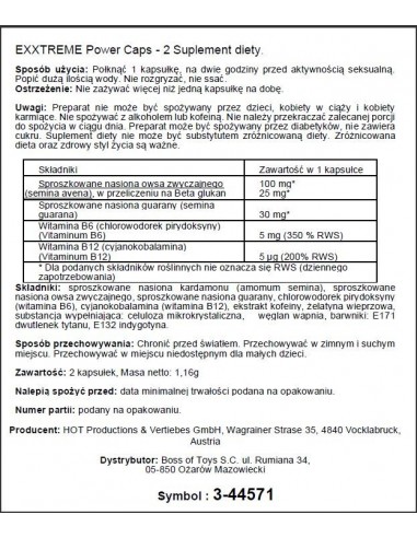 Exxtreme Power Caps 1X2 Stk. - Dłuższa i mocniejsza erekcja - 4