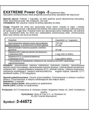 Exxtreme Power Caps 1X5Stk. - Dłuższa i mocniejsza erekcja - 3