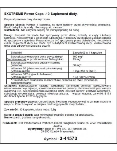 Exxtreme Power Caps 1X10 Stk. - Dłuższa i mocniejsza erekcja - 3