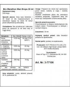 Ero Marathon Men Drops 30 ml - Środki na opóźnienie wytrysku - 1 2