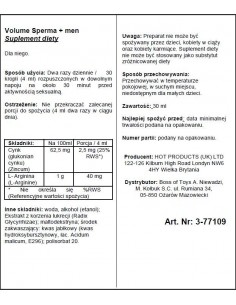 Poprawa jakości nasienia Volume Sperma+ 30ml - Dłuższa i mocniejsza erekcja - 1 2