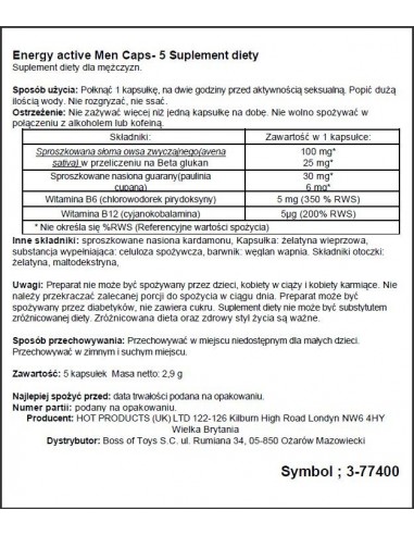 Men Energy 5 kaps. - Dłuższa i mocniejsza erekcja - 2