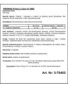Prorino Men Black Line Potency 2 kaps. - Dłuższa i mocniejsza erekcja - 1 2