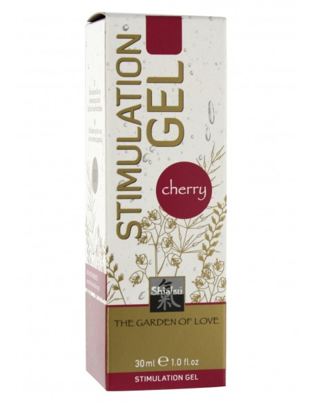 Pobudzający żel do masażu Shiatsu Stimulationgel Cherry 30 ml - Olejki i żele do masażu - 1