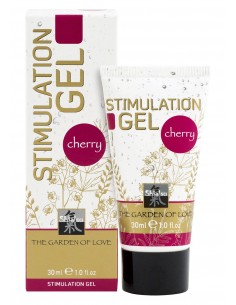 Pobudzający żel do masażu Shiatsu Stimulationgel Cherry 30 ml - Olejki i żele do masażu - 1 2