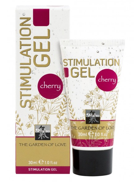 Pobudzający żel do masażu Shiatsu Stimulationgel Cherry 30 ml - Olejki i żele do masażu - 2