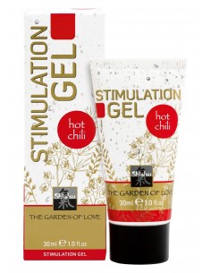 Pobudzający żel do masażu Shiatsu Stimulationgel Chili 30 ml - Olejki i żele do masażu - 1 2