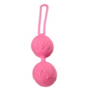 Kulki dopochwowe Geisha Lastic Ball Mini Lilas - medyczny silikon, dwie zróżnicowane kulki i elastyczny uchwyt - 1