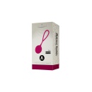 Kulka dopochwowa Geisha Lastic Ball MFA Magenta - silikonowa wkładka z wewnętrznym metalowym obciążnikiem do treningu mięśni dna - 2