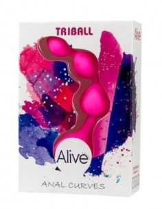 Kulki analne Silicon Triball Amuse-G Pink - Kulki analne, koraliki analne - 1 2