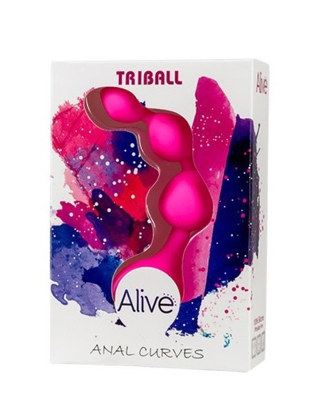 Kulki analne Silicon Triball Amuse-G Pink - Kulki analne, koraliki analne - 2