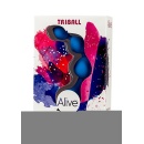 Dildo analne Triball Amuse-G - trzy kulki z silikonu medycznego, obwód 6,35-8,89 cm - 2