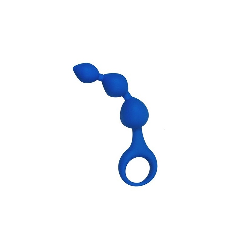 Dildo analne Triball Amuse-G - trzy kulki z silikonu medycznego, obwód 6,35-8,89 cm - 3