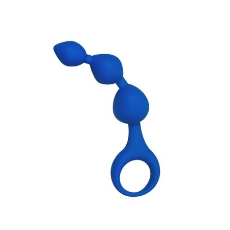 Dildo analne Triball Amuse-G - trzy kulki z silikonu medycznego, obwód 6,35-8,89 cm - 3