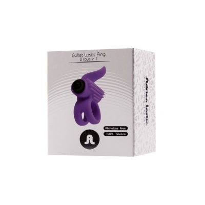 Pierścień na Penisa wibrujący - Mini Lastic Func:1 Violet - 1 2