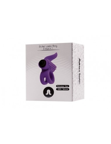 Pierścień na Penisa wibrujący Bullet Lastic Func:1 Violet - Pierścienie erekcyjne wibrujące - 2