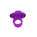 Pierścień wibrator Bullet Lastic Ring 2 w 1 - silikon medyczny, fioletowy - 3