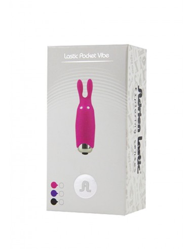 Stymulator łechtaczki Lastic Pocket Vibe Rabbit Black - Stymulatory łechtaczki - 2