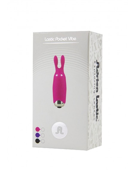 Stymulator łechtaczki Lastic Pocket Vibe Rabbit Black - Stymulatory łechtaczki - 2