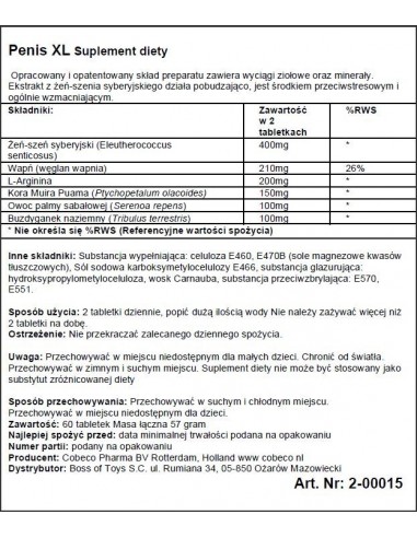 Penis XL Flat Pack 12 Languages - Powiększenie penisa - 2