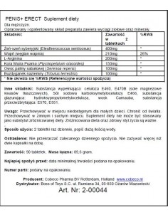 Penis + Erect East Efs - Dłuższa i mocniejsza erekcja - 1 2