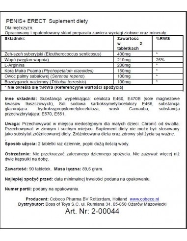 Penis + Erect East Efs - Dłuższa i mocniejsza erekcja - 2