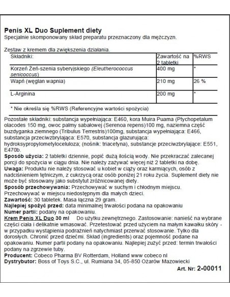 Penis XL Duo Pack  Efs - Powiększenie penisa - 2