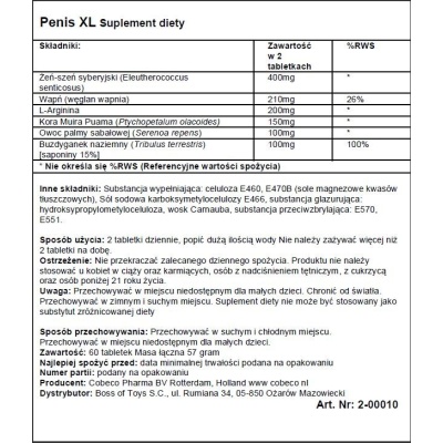 Suplement diety Penis XL Tabs, 60 tabletek - 1 2