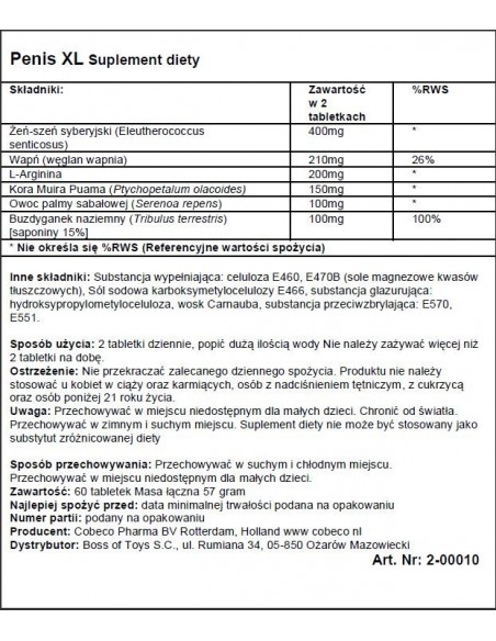 Penis XL Tabs East Efs - Powiększenie penisa - 2