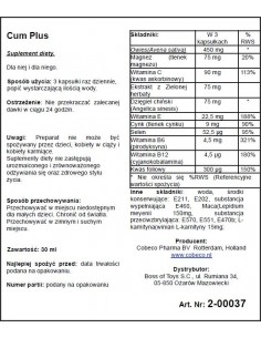 Polepszenie smaku spermy Cum Plus EAST - Dłuższa i mocniejsza erekcja - 1 2