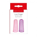 Stymulujące nakładki na palce Lust Fingers Pink / Purple - 1