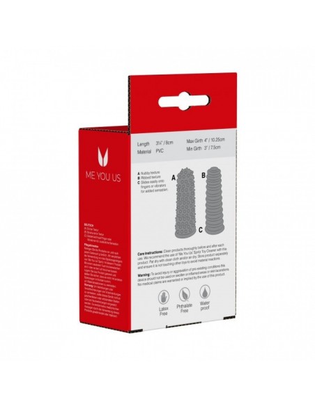 Stymulujące nakładki na palce Lust Fingers Pink / Purple - Nakładki na palce - 2