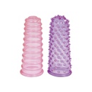 Stymulujące nakładki na palce Lust Fingers Pink / Purple - 3