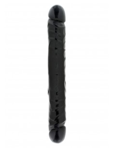 Podwójne dildo JR. Veined 30 cm Czarne - Dilda podwójne - 1