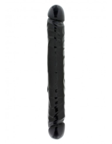 Podwójne dildo JR. Veined 30 cm Czarne - Dilda podwójne - 1