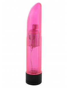 Wibrator Crystal Clear Pink Ladyfinger - Wibratory Klasyczne - 1