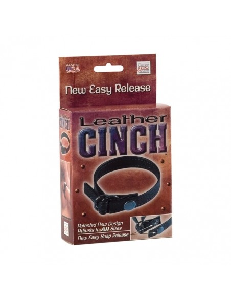 Pierścień na Penisa The Leather Cinch - Pierścienie erekcyjne niewibrujące - 2