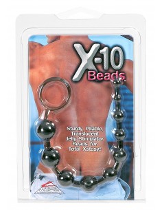 Kulki analne X-10 Beads Black - Kulki analne, koraliki analne - 1 2