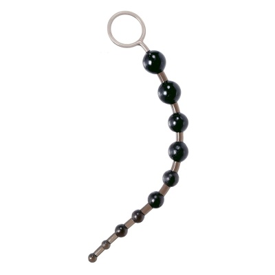 Kulki analne X-10 Beads o stopniowanej średnicy 10–25 mm, zakończone pierścieniem, 28 cm - 1
