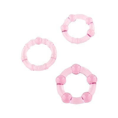 Silikonowe pierścienie erekcyjne Stay Hard Three Rings 2,1–2,4 cm - 1