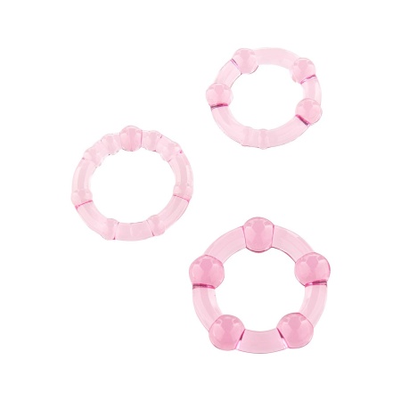Silikonowe pierścienie erekcyjne Stay Hard Three Rings 2,1–2,4 cm - 1
