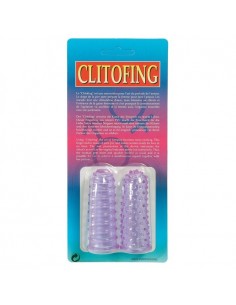 Stymulujące nakładki na palce Lustfingers Soft + Bumpy Purple - Nakładki na palce - 1 2