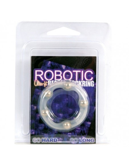 Pierścień na Penisa Robotic Beaded Cockring - Pierścienie erekcyjne niewibrujące - 2