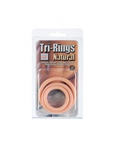 Zestaw pierścieni erekcyjnych Tri-Rings Natural - Pierścienie erekcyjne niewibrujące - 2