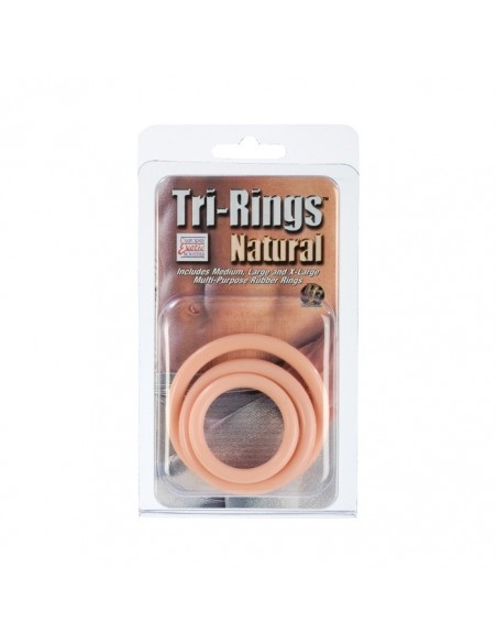 Zestaw pierścieni erekcyjnych Tri-Rings Natural - Pierścienie erekcyjne niewibrujące - 2