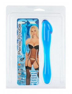 Dildo analne PENIS PROBE EX CLEAR BLUE - Pozostałe gadżety analne - 1 2