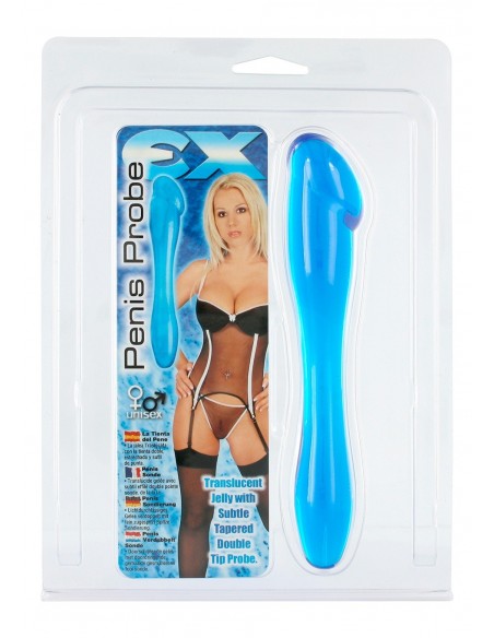 Dildo analne PENIS PROBE EX CLEAR BLUE - Pozostałe gadżety analne - 2