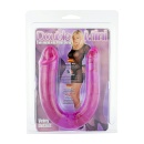 Dwustronne mini dildo Twinhead z wibracją 20 cm - 2