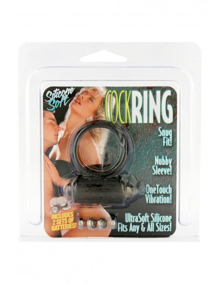 Pierścień na Penisa wibrujący Mini Vibrating Cockring Czarny - Pierścienie erekcyjne wibrujące - 2