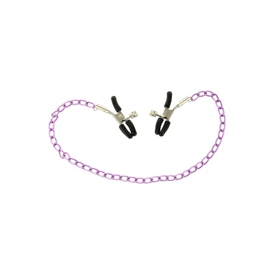 Łańcuch do stymulacji piersi Stimulating Nipple Chain z regulacją siły zacisku, 39,5 cm - 1 2
